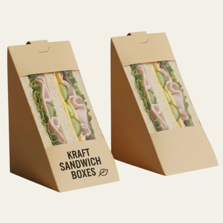 Kraft Sandwich Boxes - Hot Custom Boxes