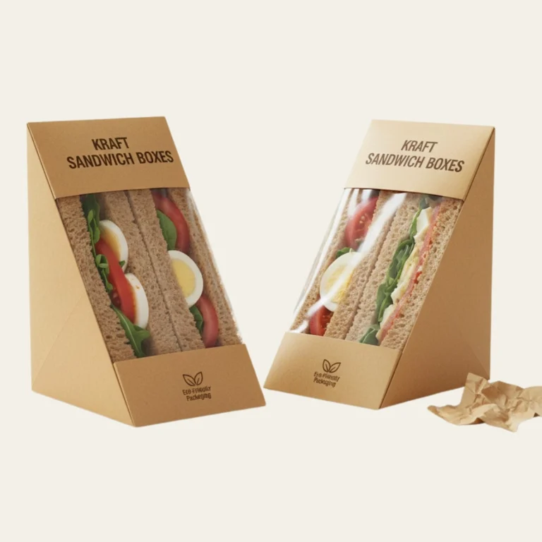 Kraft Sandwich Boxes - Hot Custom Boxes