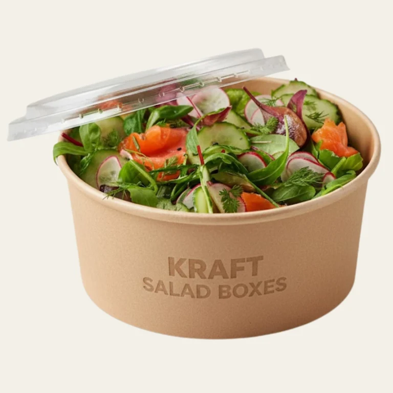 Kraft Salad Boxes - Hot Custom Boxes