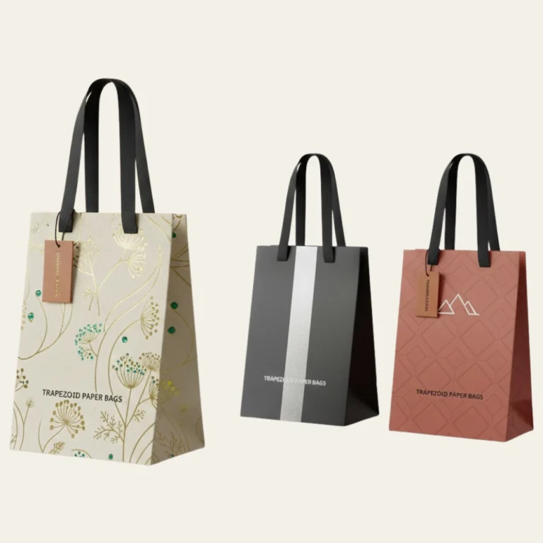 Trapezoid Paper Bags - Hot Custom Boxes