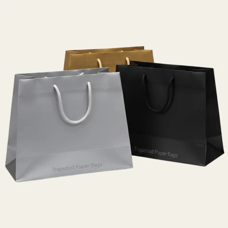 Trapezoid Paper Bags - Hot Custom Boxes