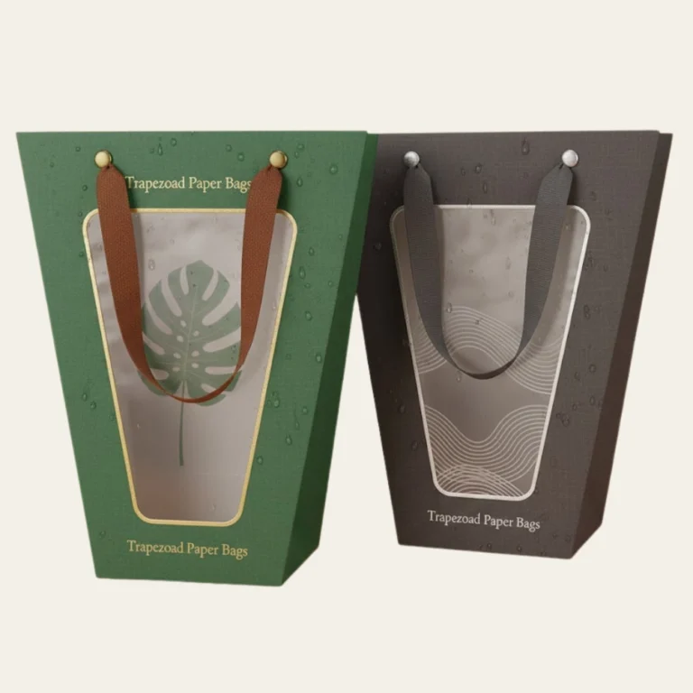 Trapezoid Paper Bags - Hot Custom Boxes