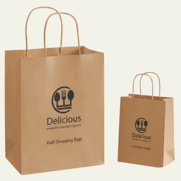 Kraft Shopping Bags - Hot Custom Boxes