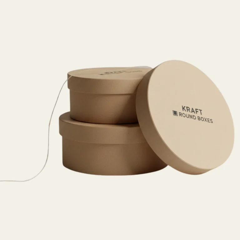 Kraft Round Boxes - Hot Custom Boxes