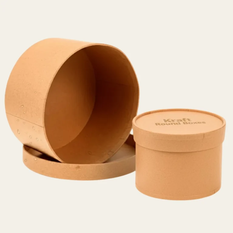 Kraft Round Boxes - Hot Custom Boxes