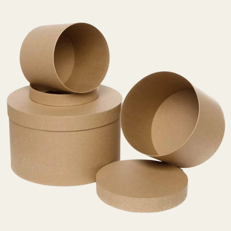 Kraft Round Boxes - Hot Custom Boxes