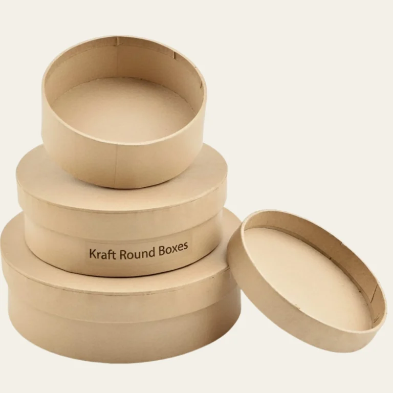 Kraft Round Boxes - Hot Custom Boxes