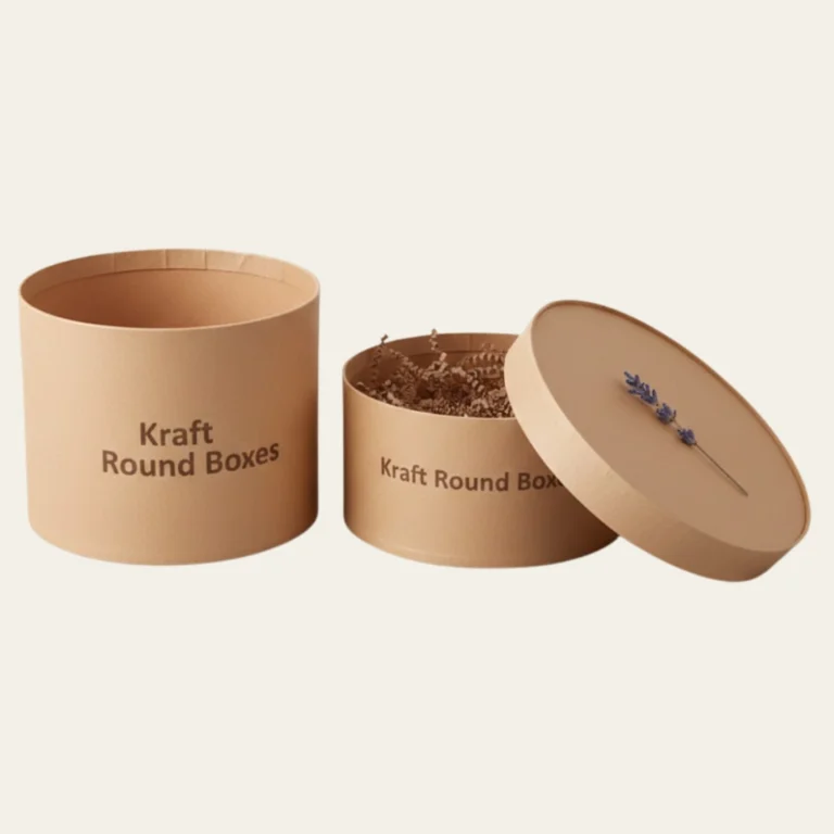 Kraft Round Boxes - Hot Custom Boxes