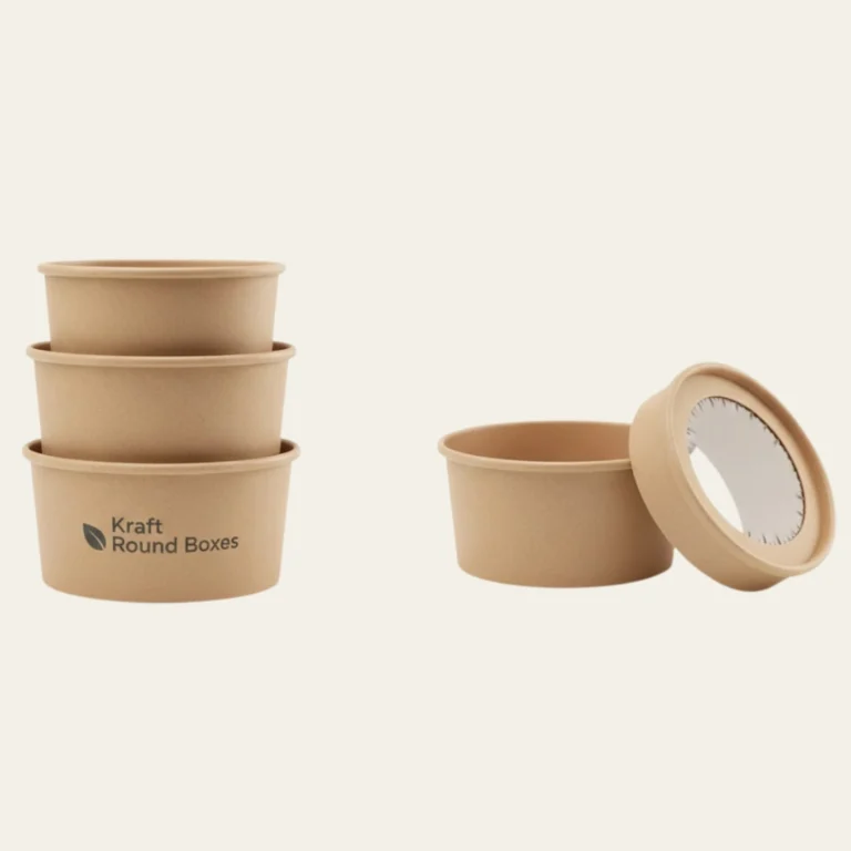 Kraft Round Boxes - Hot Custom Boxes