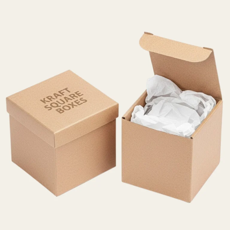 Kraft Square Boxes - Hot Custom Boxes