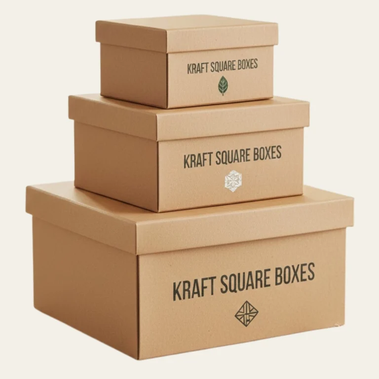 Kraft Square Boxes - Hot Custom Boxes