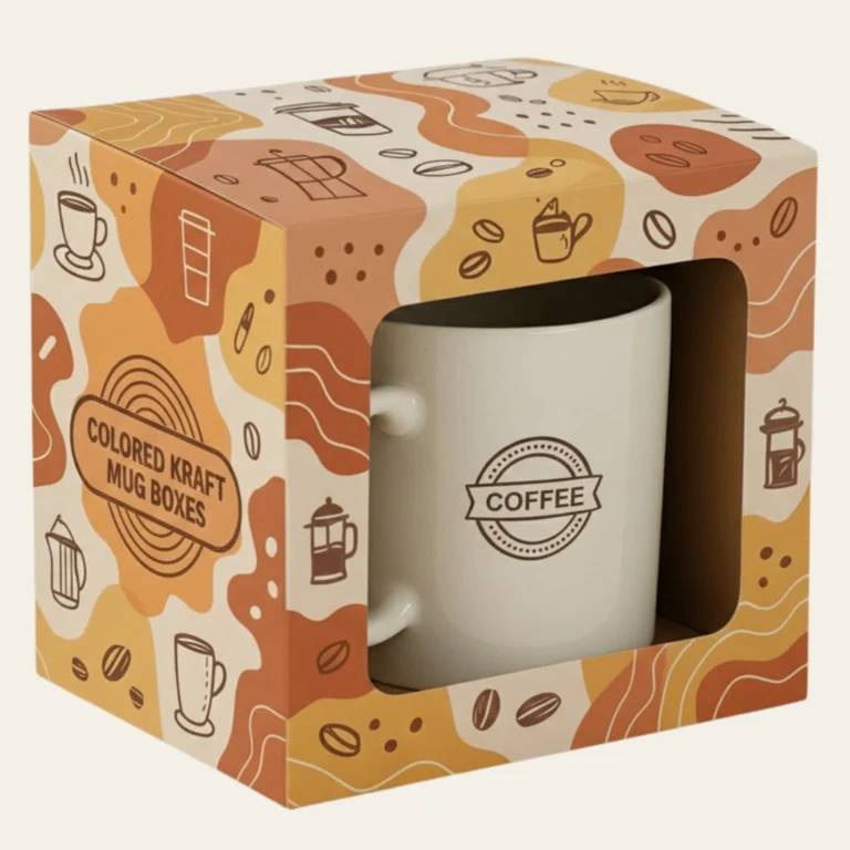 Colored Kraft Mug Boxes - Hot Custom Boxes