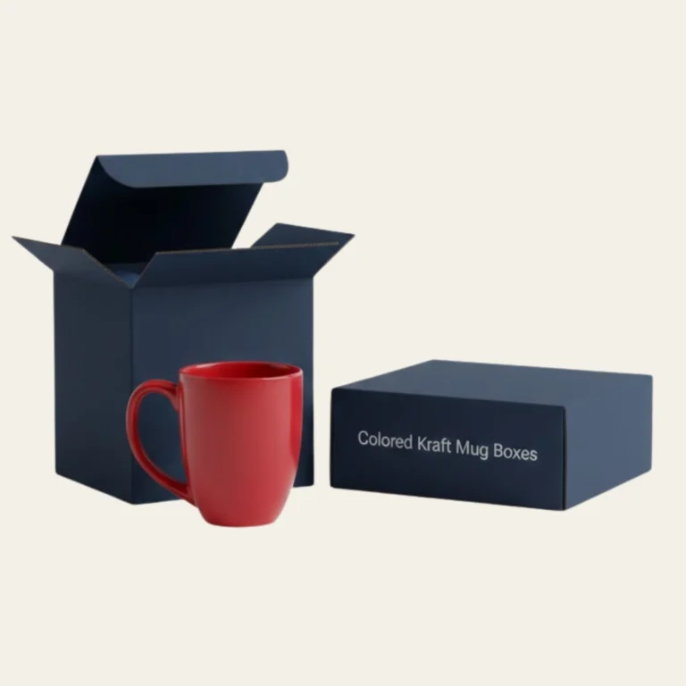 Colored Kraft Mug Boxes - Hot Custom Boxes