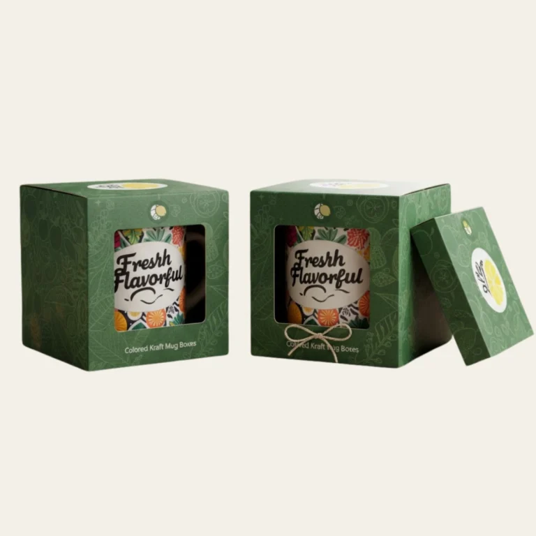 Colored Kraft Mug Boxes - Hot Custom Boxes