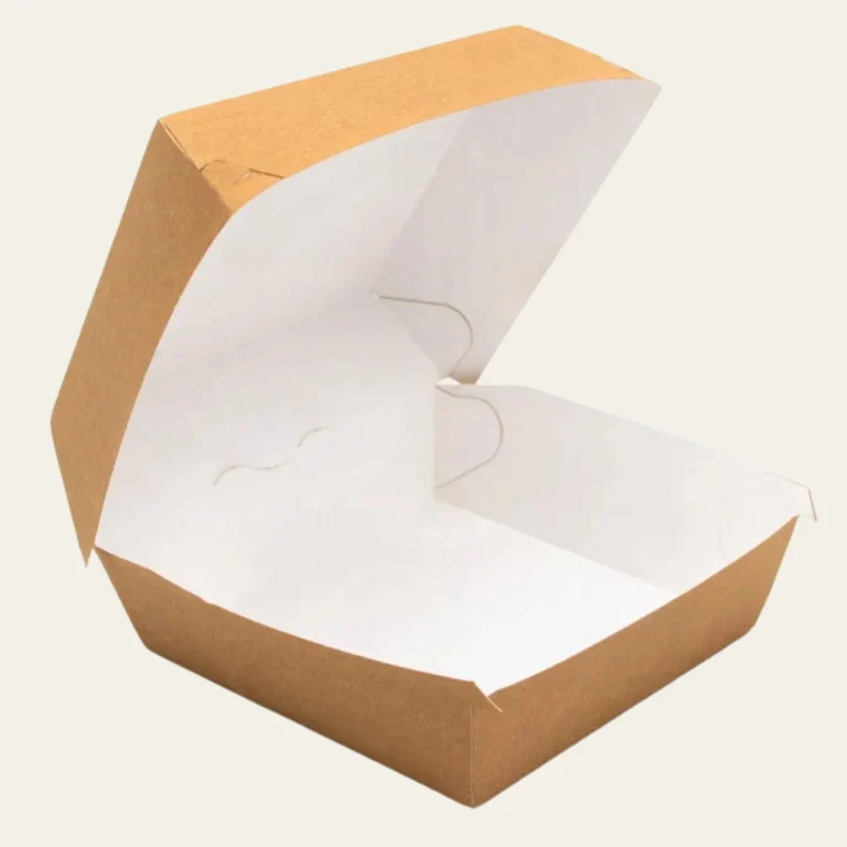 Kraft Burger Boxes - Hot Custom Boxes