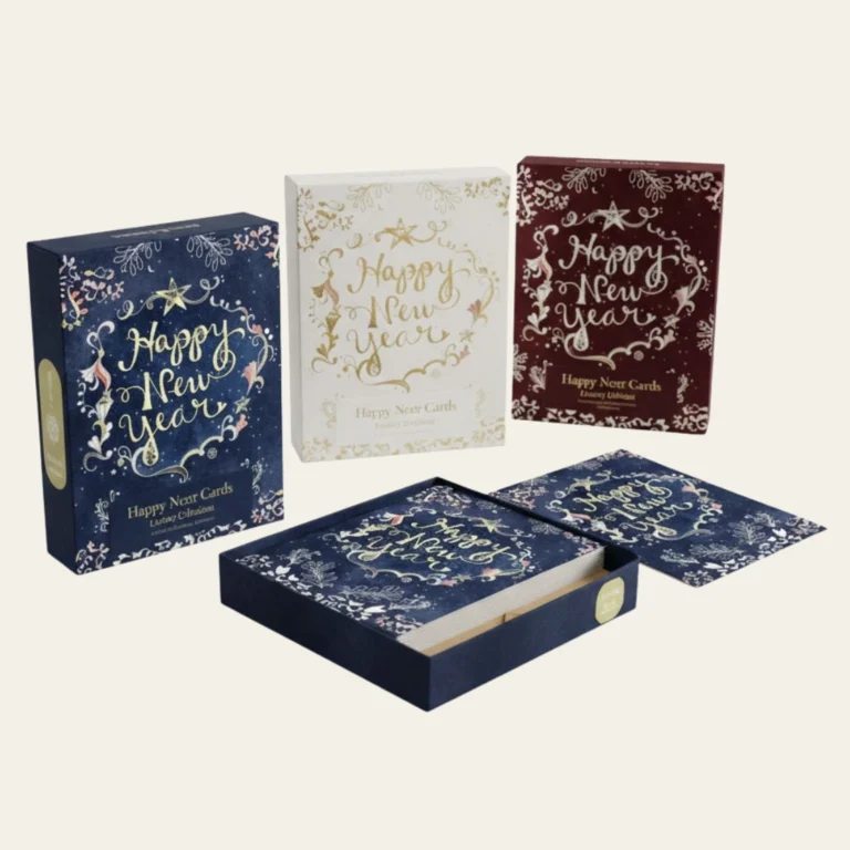 Happy New Year Cards Boxes - Hot Custom Boxes