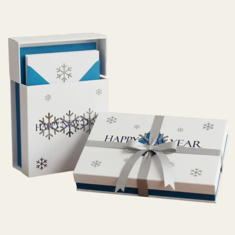 Happy New Year Cards Boxes - Hot Custom Boxes