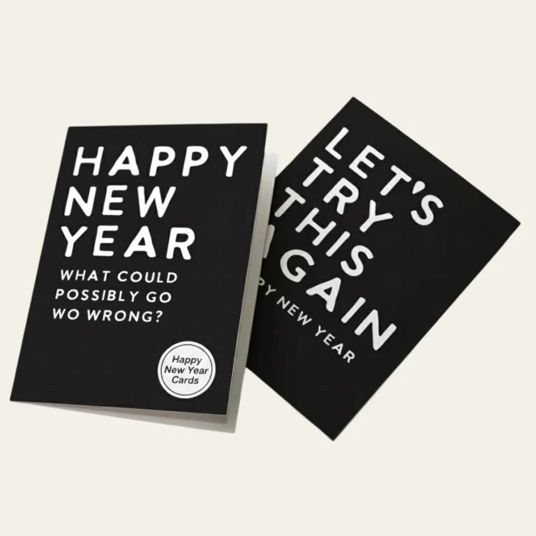 Happy New Year Cards Boxes - Hot Custom Boxes