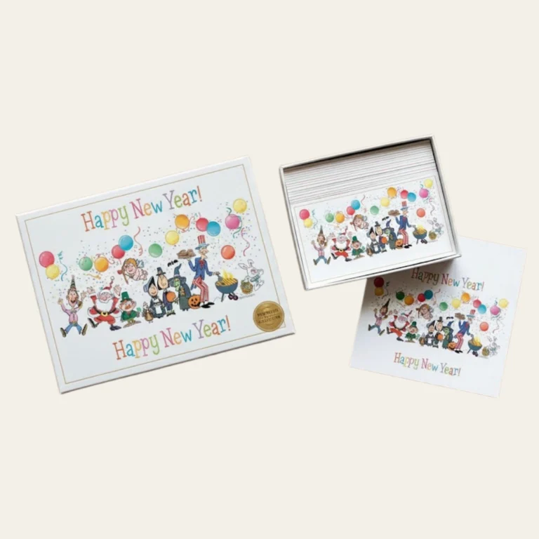 Happy New Year Cards Boxes - Hot Custom Boxes