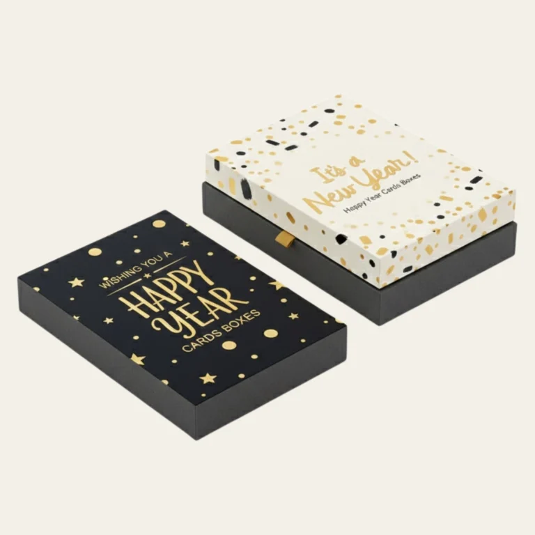 Happy New Year Cards Boxes - Hot Custom Boxes