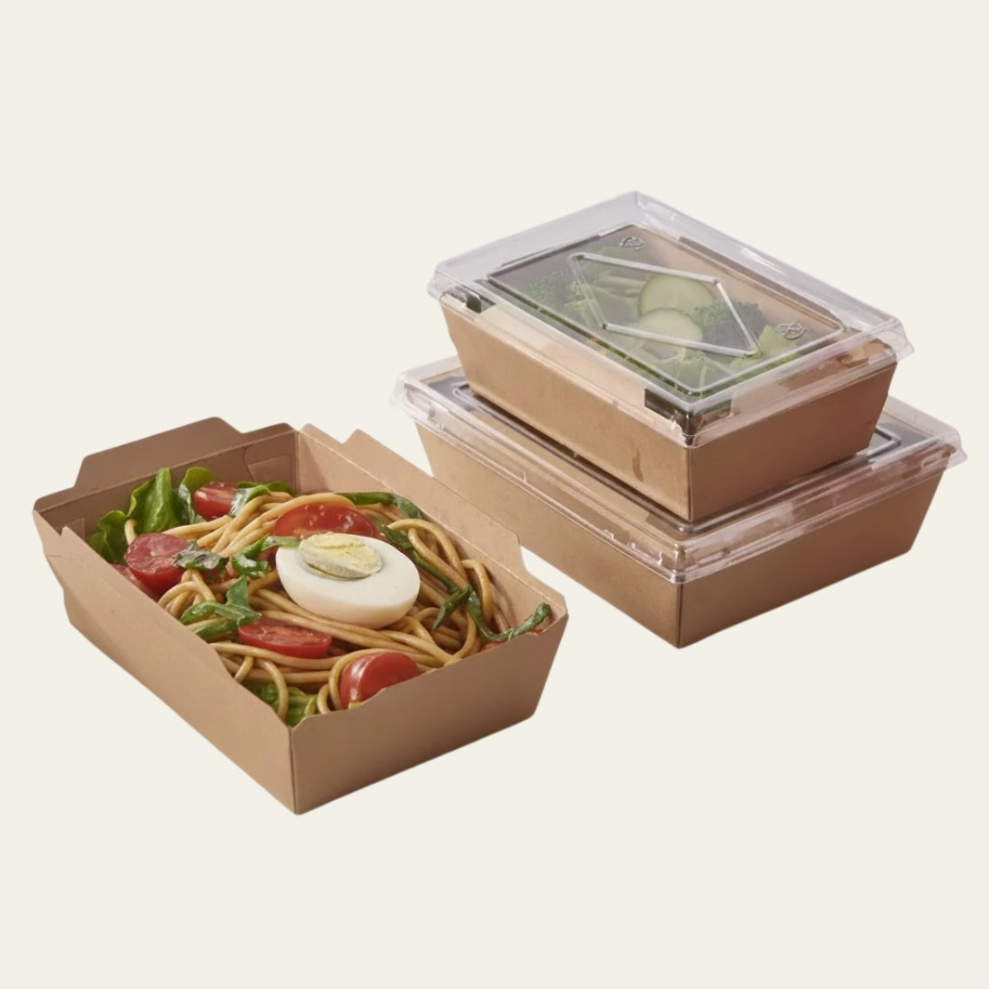 Kraft Takeaway Boxes - Hot Custom Boxes