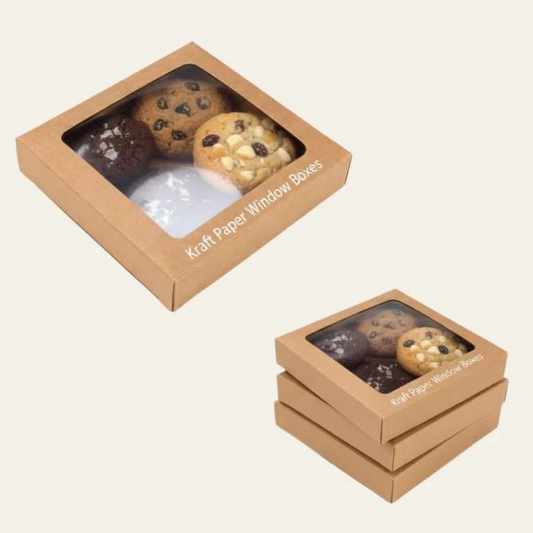 Kraft Paper Window Boxes - Hot Custom Boxes