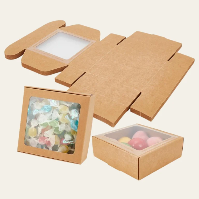 Kraft Paper Window Boxes - Hot Custom Boxes