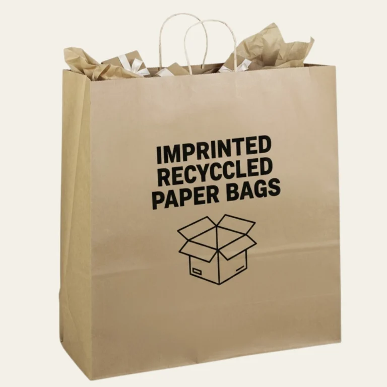 Imprinted Recycled Paper Bags - Hot Custom Boxes