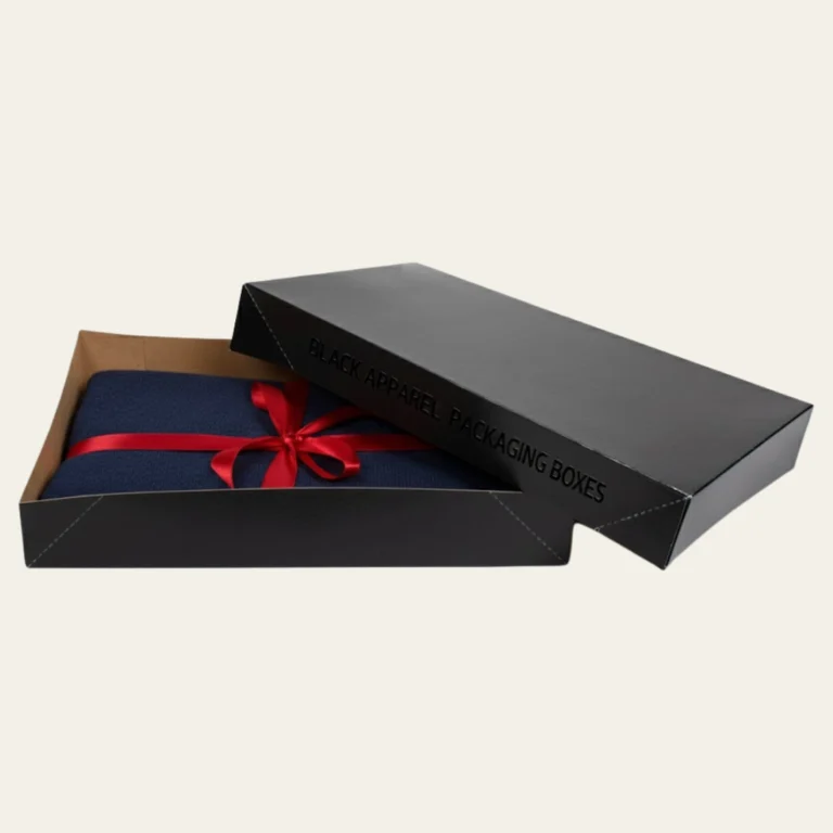Black Apparel Packaging Boxes - Hot Custom Boxes