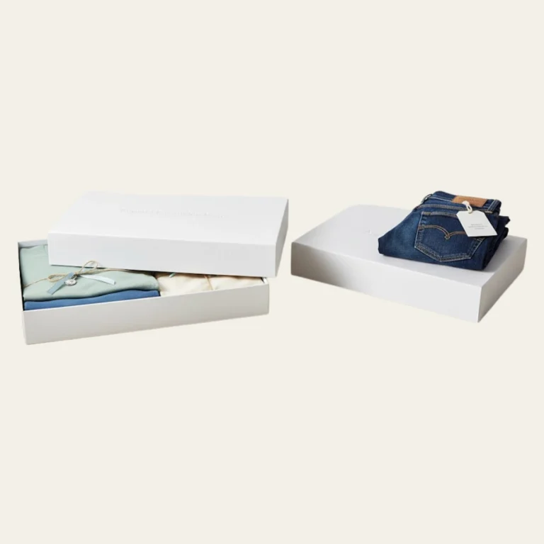 White Apparel Packaging Boxes - Hot Custom Boxes