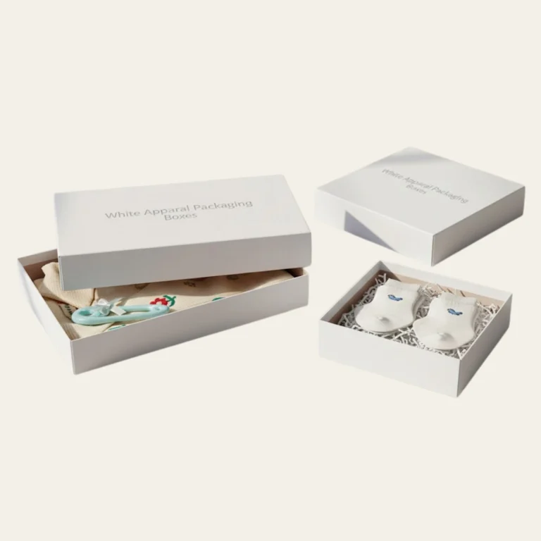White Apparel Packaging Boxes - Hot Custom Boxes