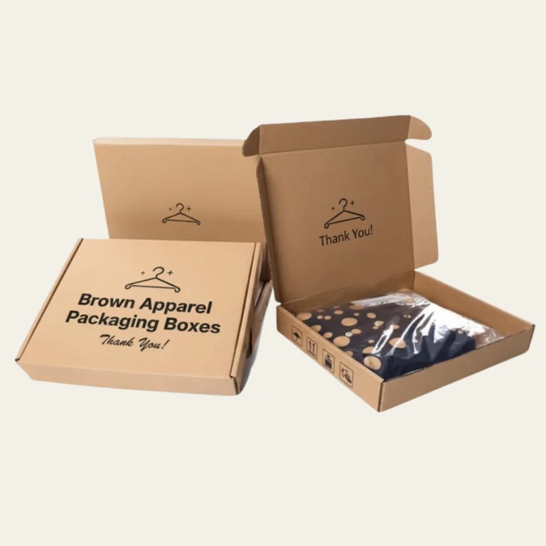 Brown Apparel Packaging Boxes - Hot Custom Boxes