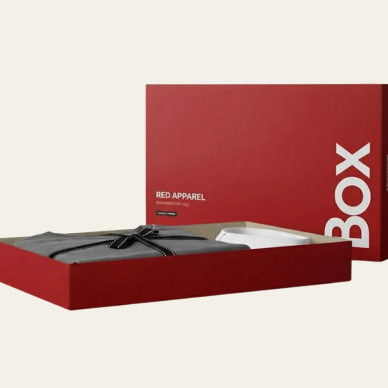 Red Apparel Packaging Boxes - Hot Custom Boxes