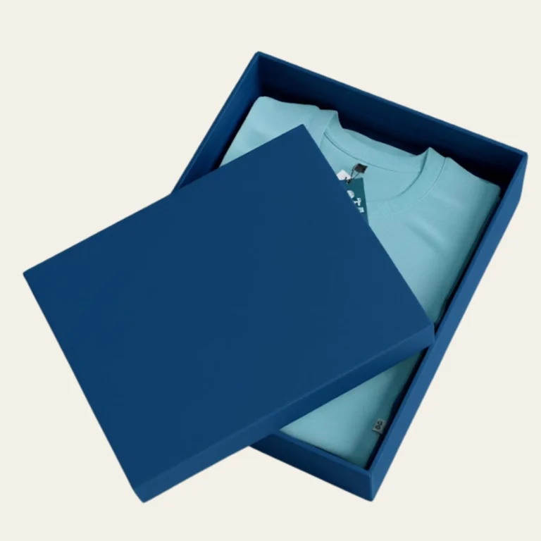 Blue Apparel Packaging Boxes - Hot Custom Boxes