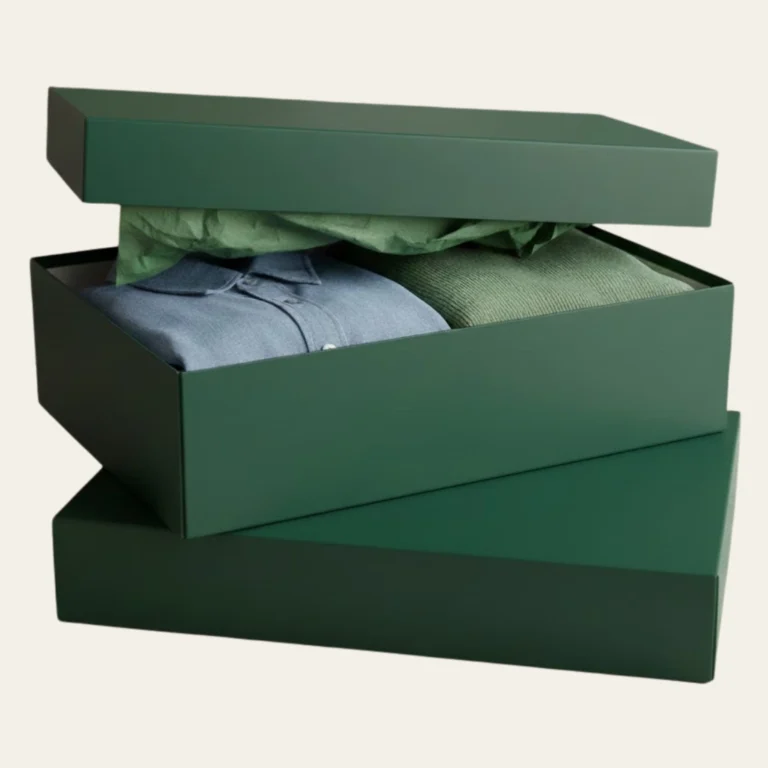 Green Apparel Packaging Boxes - Hot Custom Boxes