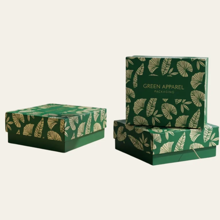 Green Apparel Packaging Boxes - Hot Custom Boxes