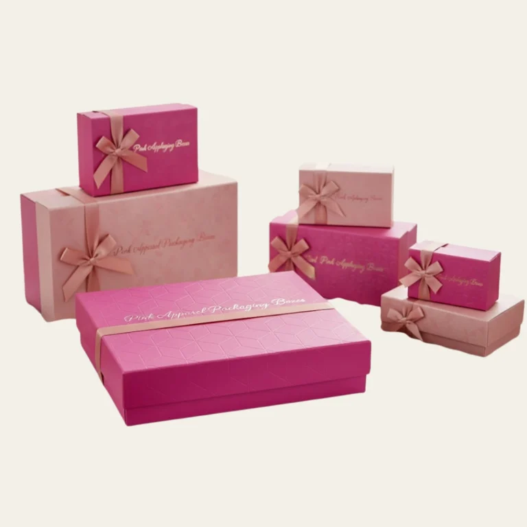 Pink Apparel Packaging Boxes - Hot Custom Boxes