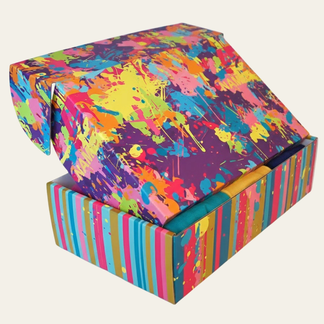 MulticolorMulticolored Apparel Packaging Boxes - Hot Custom Boxes