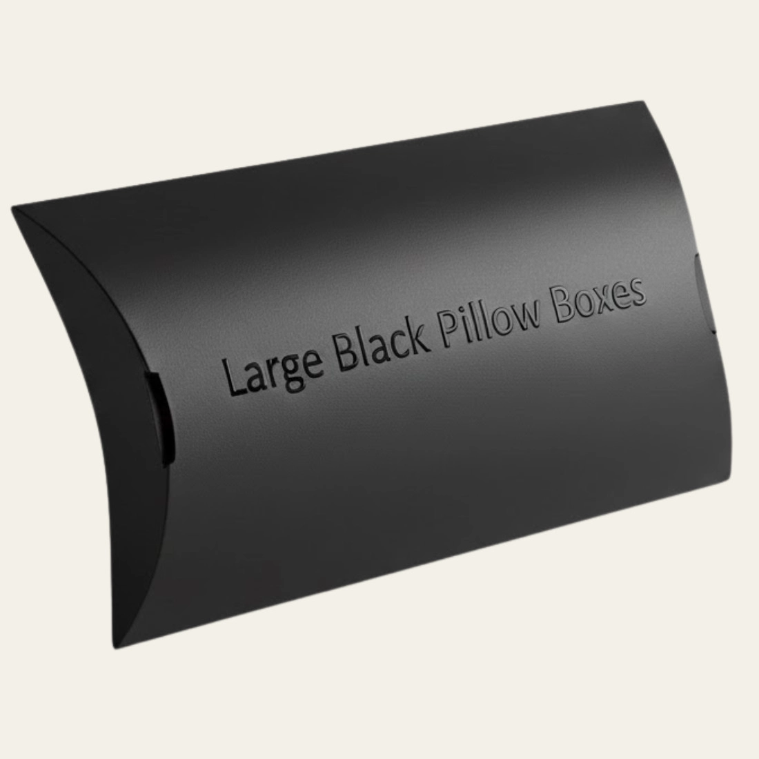 Large Black Pillow Boxes - Hot Custom Boxes