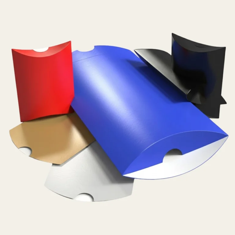 Large Multicolor Pillow Boxes - Hot Custom Boxes