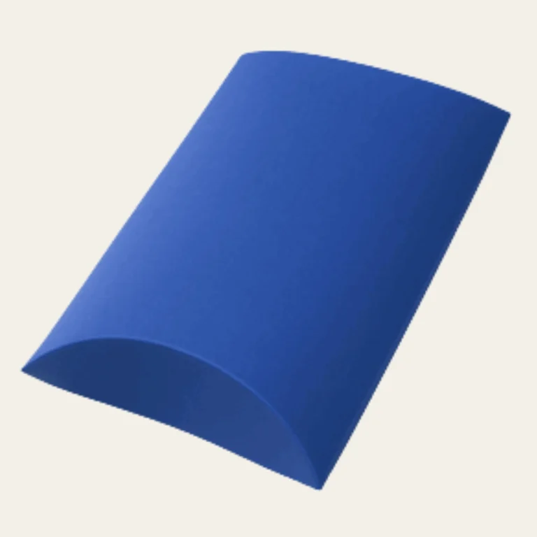 Medium Blue Pillow Boxes - Hot Custom Boxes