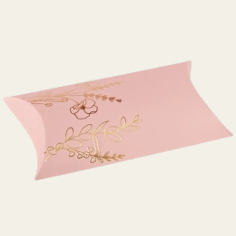 Medium Pink Pillow Boxes - Hot Custom Boxes