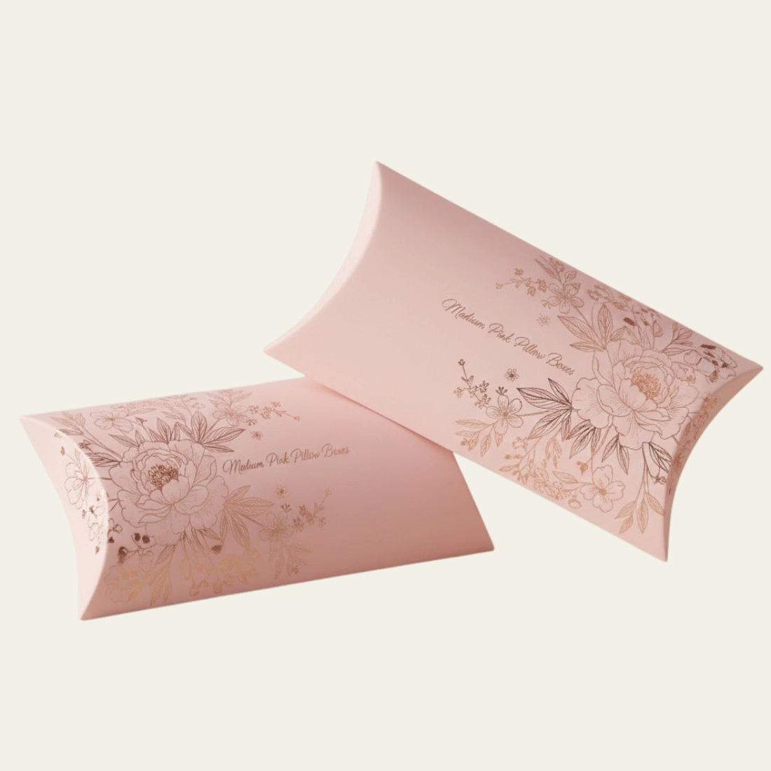 Medium Pink Pillow Boxes - Hot Custom Boxes
