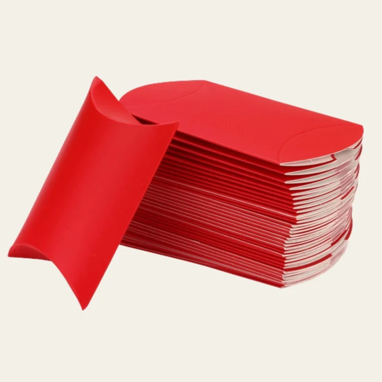 Small Red Pillow Boxes - Hot Custom Boxes