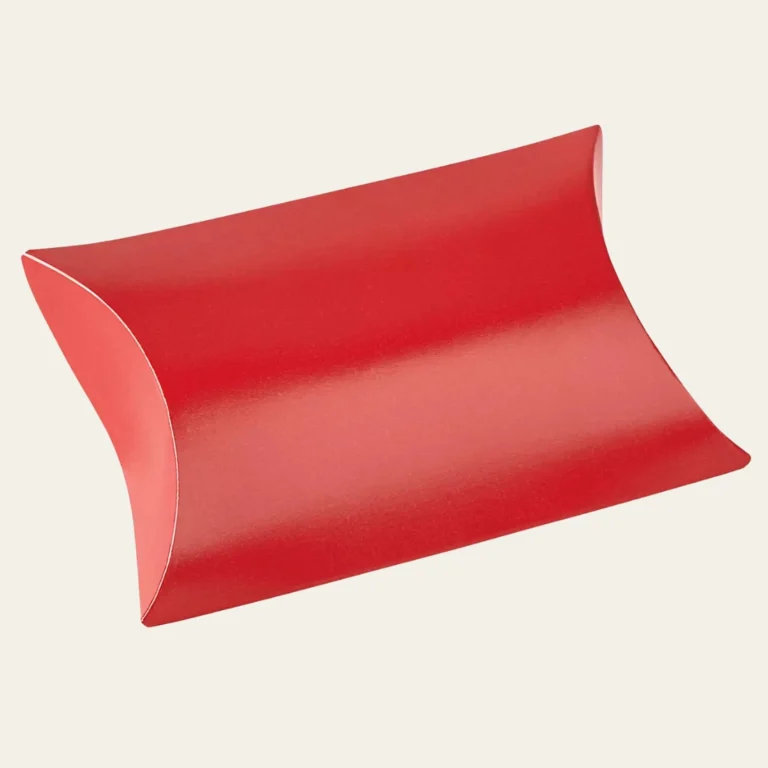 Small Red Pillow Boxes - Hot Custom Boxes