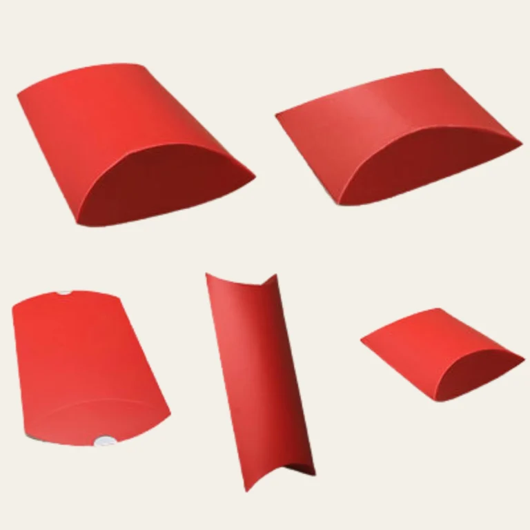 Small Red Pillow Boxes - Hot Custom Boxes