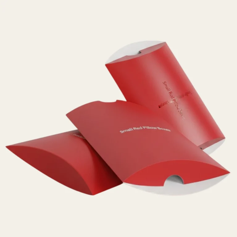Small Red Pillow Boxes - Hot Custom Boxes