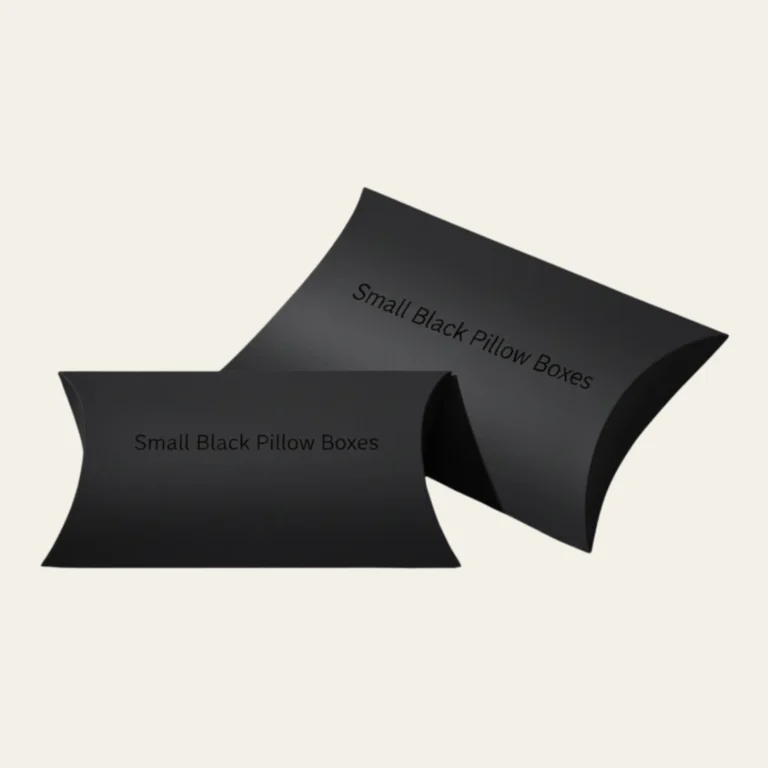 Small Black Pillow Boxes - Hot Custom Boxes