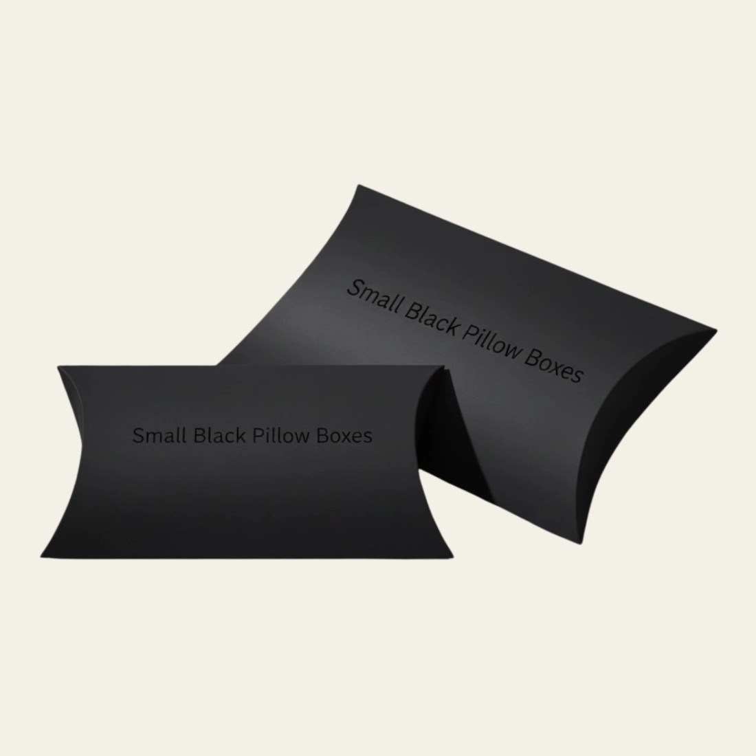 Small Black Pillow Boxes - Hot Custom Boxes