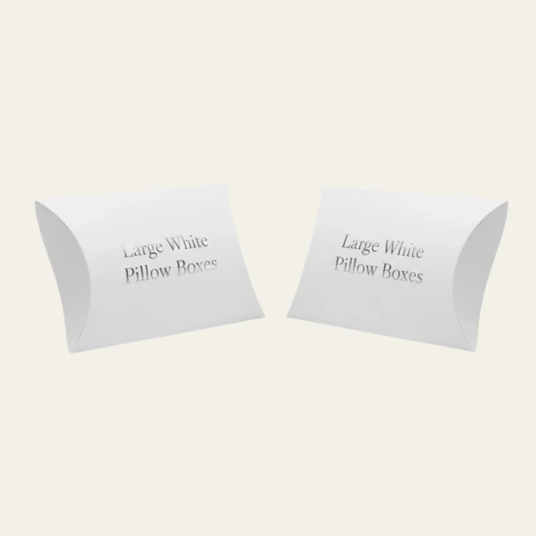 Large White Pillow Boxes - Hot Custom Boxes